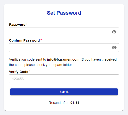 Set Password